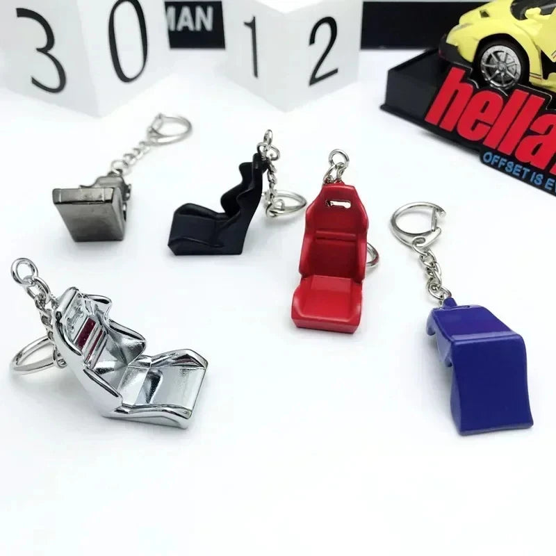 Racing Chair Seat Charms Keychains