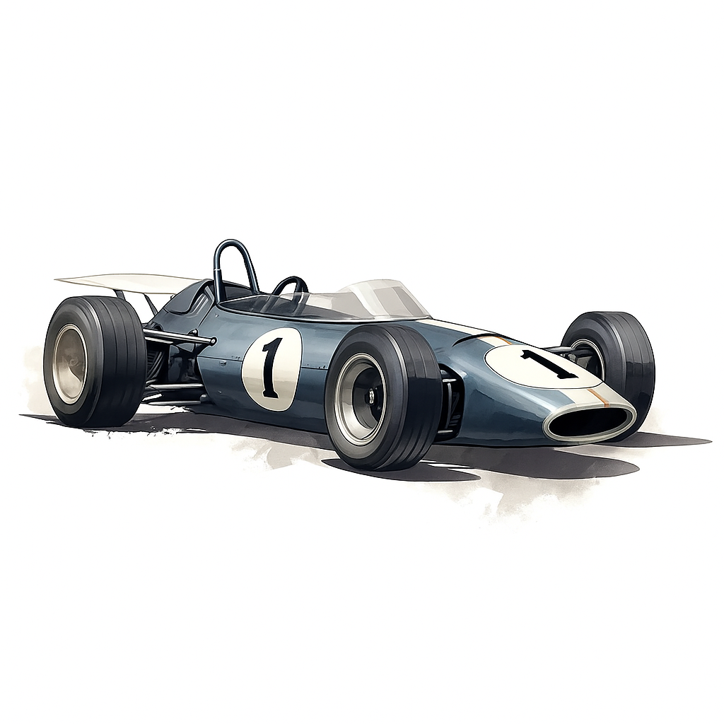 Formula classic racing car